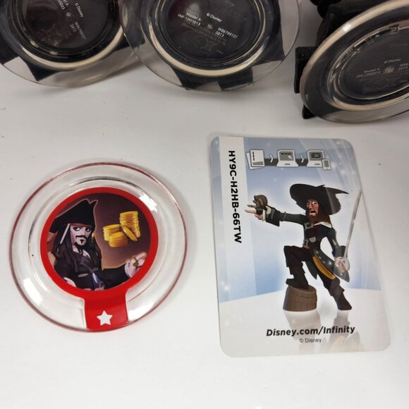 Disney Infinity Pirates of the Caribbean Lot Jack Sparrow Hector Barbossa Davy - Picture 7 of 7